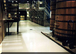 Winery floor coated with CRU-Elite